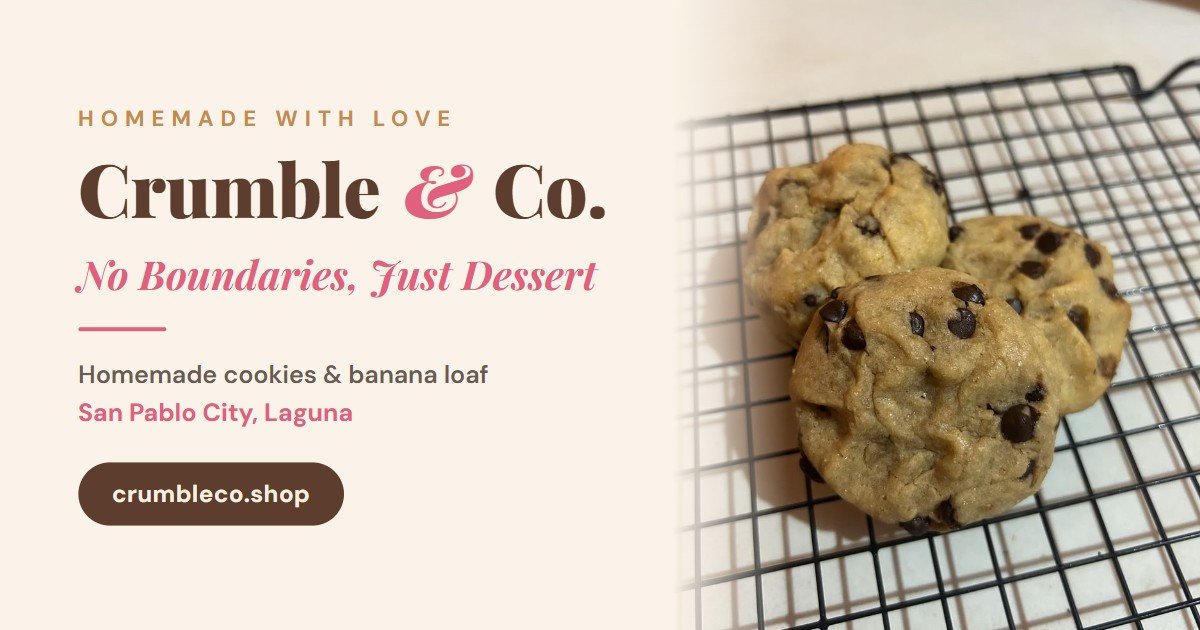 Homemade cookies from Crumble & Co.
